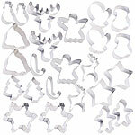 Rosenstein & Söhne Weihnachts-Ausstecher, 24-tlg. Set, Edelstahl, Kekse, Fondant, Deko Rosenstein & Söhne Weihnachts-Ausstecher-Sets, Edelstahl, Kekse, Fondants, Dekos