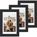 Your Design 3er-Set Bilderrahmen mit robustem Acrylglas, 10 x 15 cm, A6, schwarz Your Design Bilderrahmen mit robustem Plexiglas