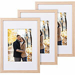 Your Design 3er-Set Bilderrahmen aus Holz, bruchsicheres Acrylglas, A4, Eiche hell Your Design Bilderrahmen aus Hölzern, bruchsichere Acrylgläser