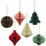 Britesta 6er-Set Weihnachts-Deko zum Aufhängen, 3D-Ornamente aus Papier Britesta Weihnachts-Dekos zum Aufhängen, 3D-Ornamente aus Papier