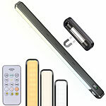 Lunartec LED-Akku-Unterbau- & Bilderleuchte, PIR-Sensor, Fernbedienung, schwarz Lunartec Akku-Unterbau- und Bilderleuchten mit CCT-LEDs, dimmbarer Helligkeit & PIR-Sensor