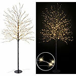 Lunartec LED-Deko-Baum mit 900 LED-Knospen, 150 cm, für drinnen & draußen Lunartec Große LED-Bäume für innen und außen