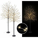Lunartec 2er-Set LED-Deko-Bäume mit 900 LED-Knospen, 150 cm, IP44 Lunartec Große LED-Bäume für innen und außen