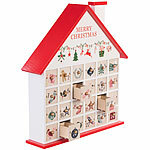 infactory Adventskalender "Haus" zum Befüllen, wiederverwendbar, Holz infactory Adventskalender zum Befüllen, Holz