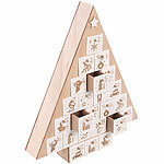 infactory Adventskalender "Baum" zum Befüllen, wiederverwendbar, Holz infactory Adventskalender zum Befüllen, Holz