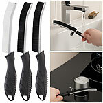 PEARL 3er-Set Hartborsten-Fugen- & Eckenbürsten, Spaltenreinigung, 120x40 mm PEARL Fugen- und Eckbürsten 