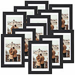 Your Design 12er-Set Bilderrahmen mit robustem Acrylglas, 10 x 15 cm, A6, schwarz Your Design Bilderrahmen mit robustem Plexiglas