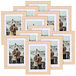 Your Design 12er-Set Bilderrahmen mit robustem Acrylglas, 13 x 18 cm, Eiche hell Your Design Bilderrahmen mit robustem Plexiglas