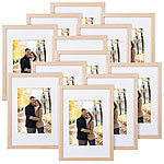 Your Design 12er-Set Bilderrahmen aus Holz, bruchsicheres Acrylglas, A4, Eiche Your Design Bilderrahmen aus Hölzern, bruchsichere Acrylgläser