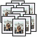 Your Design 12er-Set Bilderrahmen, bruchsicheres Acrylglas, 30 x 40 cm, schwarz Your Design Bilderrahmen aus Hölzern, bruchsichere Acrylgläser