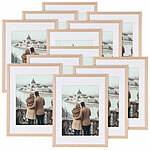 Your Design 12er-Set Bilderrahmen, bruchsicheres Acrylglas, 30 x 40 cm, Eiche hell Your Design Bilderrahmen aus Hölzern, bruchsichere Acrylgläser
