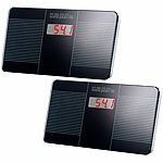 PEARL 2er-Set Digitale Reise-Personenwaage, 446 g leicht, LED-Anzeige PEARL Reisewaagen 