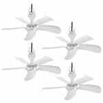 Sichler Haushaltsgeräte 4er-Set Mobile Decken-Ventilatoren VT-141.D mit Aufhänger, 41 cm, 9 W Sichler Haushaltsgeräte Mobile Deckenventilatoren 