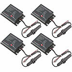 Lescars 4er-Set Marder-Abwehr für den einfachen Einbau im Pkw Lescars Marderschrecke für Auto, Kfz & Pkw 