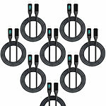 Callstel 8er-Set USB-C-Schnelllade-/Datenkabel mit LED-Display, 100 Watt Callstel PD-USB-C-Daten- & Ladekabel mit digitaler Anzeige 