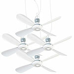 PEARL 4er-Set Mobiler Deckenventilator mit Aufhänger, 230V, Ein/Aus-Schalter PEARL Mobile Deckenventilatoren 
