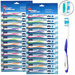 newgen medicals 24er-Pack Marken-Zahnbürsten mit Zungenreiniger, MEDIUM newgen medicals Handzahnbürsten 