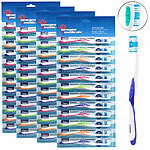 newgen medicals 48er-Pack Marken-Zahnbürsten mit Zungenreiniger, MEDIUM newgen medicals Handzahnbürsten 