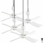 Sichler Haushaltsgeräte 4er-Set Mobile Decken-Ventilatoren VT-151.D mit Aufhänger, 53 cm, 12 W Sichler Haushaltsgeräte Mobile Deckenventilatoren 
