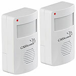 CASAcontrol 2er-Set Batterie-Durchgangsmelder mit PIR-Bewegungssensor, 8 m, 120° CASAcontrol Durchgangsmelder 