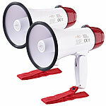 infactory 2er-Set Megaphon, 10 Watt infactory Megafone 