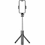 Somikon Ultrakompaktes 2in1-Smartphone-Stativ & Selfie-Stick, BT-Fernauslöser Somikon Selfie-Sticks und Smartphone-Stative