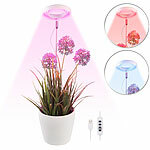 Lunartec Höhenverstellbare Vollspektrum-LED-Pflanzenlampe mit 48 LEDs Lunartec 