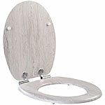 BadeStern WC-Sitz mit Absenkautomatik, Hellholz-Optik BadeStern WC-Sitze mit Absenkautomatik