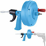 AGT 2in1-Rohrreinigungsspirale mit Handkurbel, Bohraufsatz, 8 m, Ø 6,3 mm AGT 2in1-Rohrreinigungsspiralen mit Handkurbeln und Bohraufsätzen