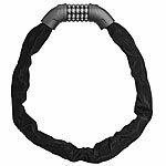 AGT Fahrradschloss mit 5-stelligem Zahlencode, flexible Stahlkette, 90 cm AGT Kettenschlösser mit Zahlencode für Fahrrad und Motorrad