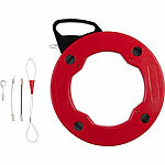 AGT Kabeleinziehhilfe mit 60 m Länge, Einziehspirale, Draht mit 3 x 1,3 mm AGT Kabeleinziehhilfen