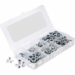 AGT 250-teiliges Edelstahl-Nietmuttern-Sortiment, Größen M3 bis M12 AGT Edelstahl-Nietmuttern-Sortimente 