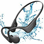auvisio Wasserdichter Knochenschall-Kopfhörer, Bluetooth 5.4, MP3, 32 GB, IP68 auvisio  