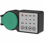 revolt 2er-Set Outdoor-Steckdose mit Countdown-Timer, IP44, 3.680 Watt revolt Outdoor-Steckdosen mit Countdown-Zeitschaltuhr 