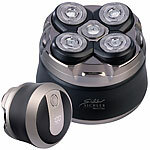 Sichler Men's Care Glatzen- und Kopfrasierer für Herren, wasserfest, Akku, 2 Scher-Stufen Sichler Men's Care Akku-Glatzen- und Kopfrasierer mit flexiblen Scherköpfen 