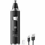 Sichler Beauty 2in1-Akku-Nasen- und Ohrenhaar-Trimmer mit Schutzkappe, 120 Min., IPX6 Sichler Beauty Nasen- und Ohrhaar-Trimmer mit Akku und USB-C-Ladung 