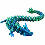 Playtastic 3D-gedrucktes Drachenei mit Drachenfigur, blau/grün, 28,5 cm Playtastic Dracheneier mit Drachenfigur