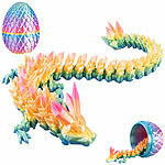 Playtastic 3D-gedrucktes Drachenei mit Drachenfigur, dreifarbig, 28,5 cm Playtastic Dracheneier mit Drachenfigur 