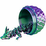 Playtastic 4er-Set 3D-gedruckte Dracheneier mit Mini-Drachenfiguren, 12,7 cm Playtastic Dracheneier mit Drachenfigur 
