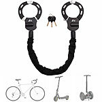 AGT E-Scooter-Handschellenschloss mit 3 Schlüsseln und 92 cm Gesamlänge AGT E-Scooter-Handschellenschlösser 