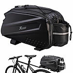 Xcase 2in1-Fahrrad-Gepäckträgertasche, 10 Liter, Trageriemen, wasserfest, PU Xcase  