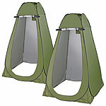Semptec Urban Survival Technology 2er Tragbares Pop-Up-Dusch-, Toiletten- und Umkleide-Zelt, grün Semptec Urban Survival Technology Tragbares Pop-Up-Dusch-, Toiletten- und Umkleide-Zelte