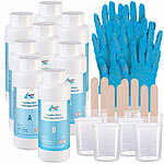 AGT 4er-Set Epoxidharz, transparent, 1000 ml, inkl. Zubehör AGT 