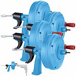 AGT 4er-Set 2in1-Rohrreinigungsspirale mit Handkurbel, Bohraufsatz, 8 m AGT 2in1-Rohrreinigungsspiralen mit Handkurbeln und Bohraufsätzen