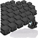 General Office 32er-Set magnetische Kabelclips, Kabel-Organizer m. Klebepads, schwarz General Office Magnetische Kabelclips, Kabel-Organizer mit Klebepads
