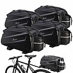 Xcase 4er-Set 2in1-Fahrrad-Gepäckträgertasche, 10 Liter, Trageriemen, PU Xcase  