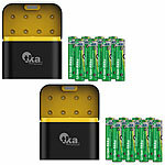 tka Köbele Akkutechnik 2x 8er-Set Li-Ion-Akkus Typ AAA, mit USB-C-Ladebox,1300mWh,Ladeanzeige tka Köbele Akkutechnik Li-Ion-Akkus Typ AAA / Micro, mit USB-C-Ladebox
