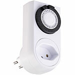 revolt 8er-Set mechanische 24-Std.-Timer für Steckdose Typ J, bis 2.300 Watt revolt Mechanische Zeitschaltuhren für Stromanschluss Typ J (Schweiz)