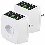 revolt 2er-Set Countdown-Timer für Steckdose Typ J, bis 6 Std., bis 2.300 W revolt Countdown-Timer für Steckdosen Typ J (Schweiz)