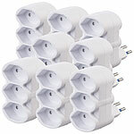revolt 4er-Set Dreifach-Steckdosen für Typ J (Schweiz), 230 Volt, bis 2.300 W revolt Dreifach-Steckdosen für Typ J (Schweiz)